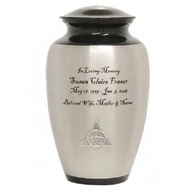 Guci Kremasi Perak Timah Trinity Cantik untuk Abu/Guci Pemakaman Oleh Cahaya Pilihan/Hadiah atau Vas Upeti untuk Uri