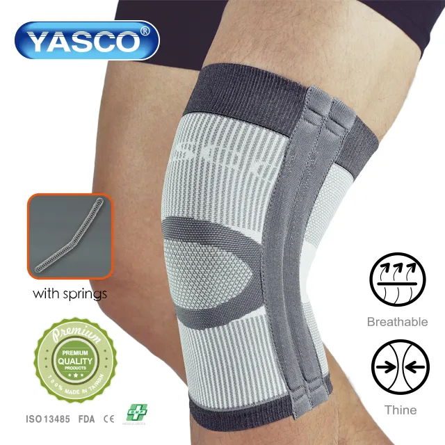 YASCO-Knee Sleeve Compression Knee Brace with springs Knee Support For Pain Relief products  Sports  Running  Jogging  Lifting