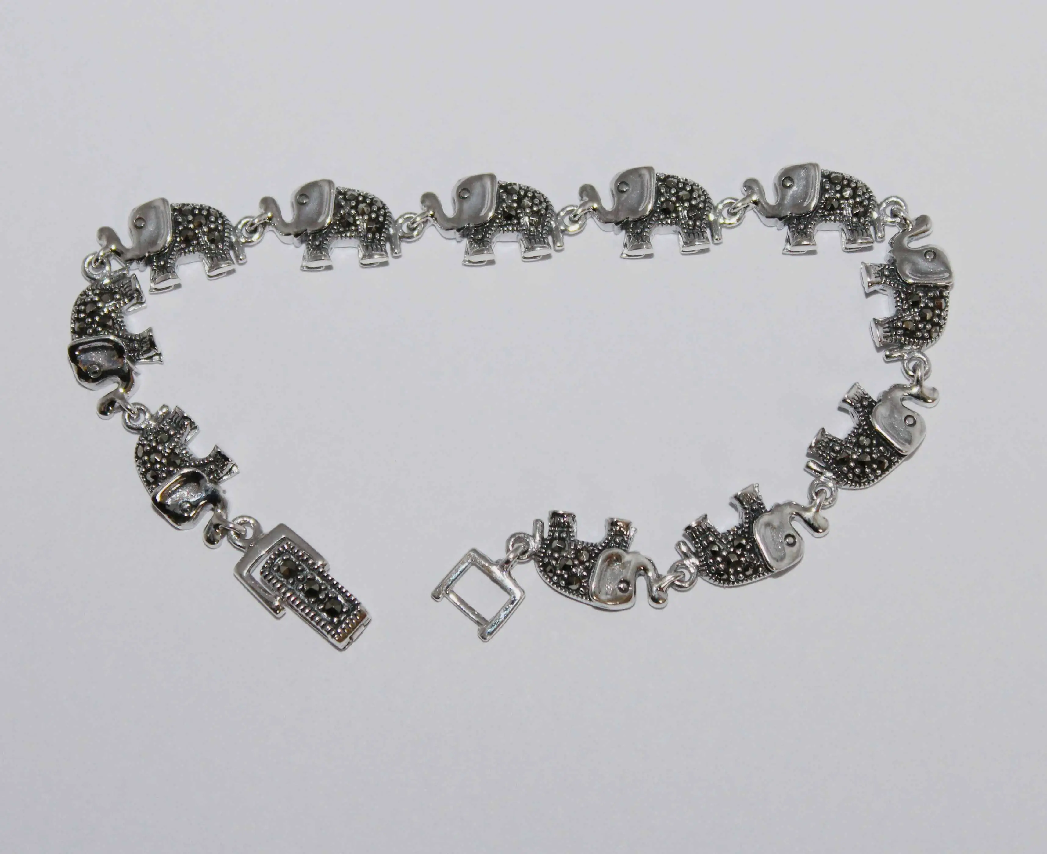 925 argento Sterling braccialetto unico per il suo elefante braccialetto d'argento di Design per il commercio all'ingrosso