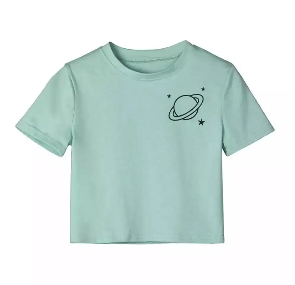 Top corto personalizado de alta calidad para mujer, Camiseta 100% de algodón, colección de camisetas recortadas Súper suaves de Israel