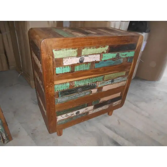 Vintage Industrial Drawer Chest, Indian Furniture Exporter Antique Reclaimed Wood Drawer Chest
