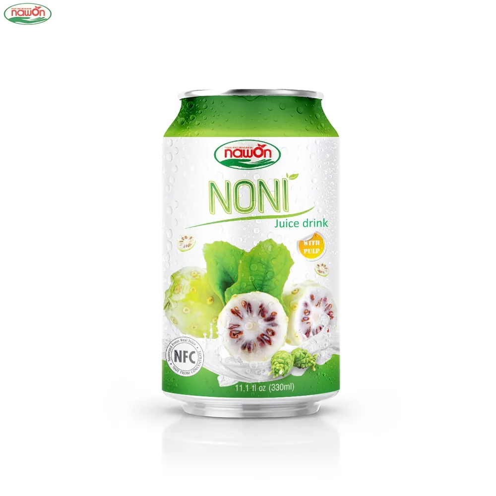 NAWON-zumo de noni en lata sin azúcar, 330ml, Tailandia, desintoxica el cuerpo, fabricante