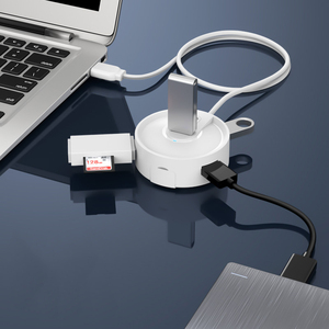 2019 Yeni 4 in 1 Ürü<span class=keywords><strong>n</strong></span> Veri Transferi Dört Bağlantı Noktası HUB mikro usb Kablosu kart okuyucu U Disk