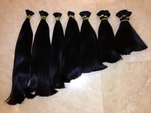 生バルク髪/未処理人毛バルク、ダブル描画髪、ベトナム毛 - Product Image 3