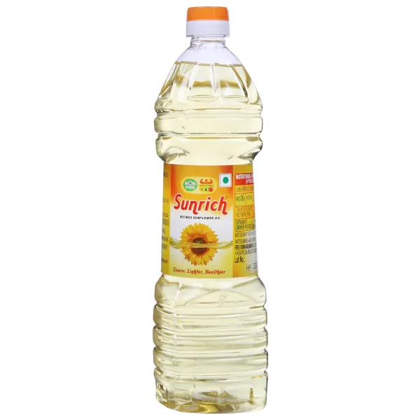 Aceite de girasol comestible refinado, 1L, 2L, 3L, 5L a 25L, origen brasileño