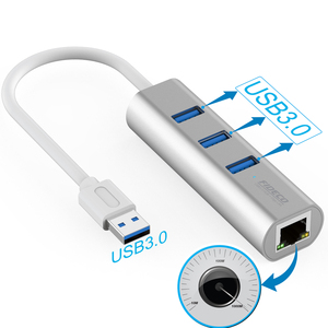 FIDECO อะแดปเตอร์เครือข่ายอีเทอร์เน็ต Usb 3.0 3 Usb Hub ไปยัง Rj45 - Product Image 4