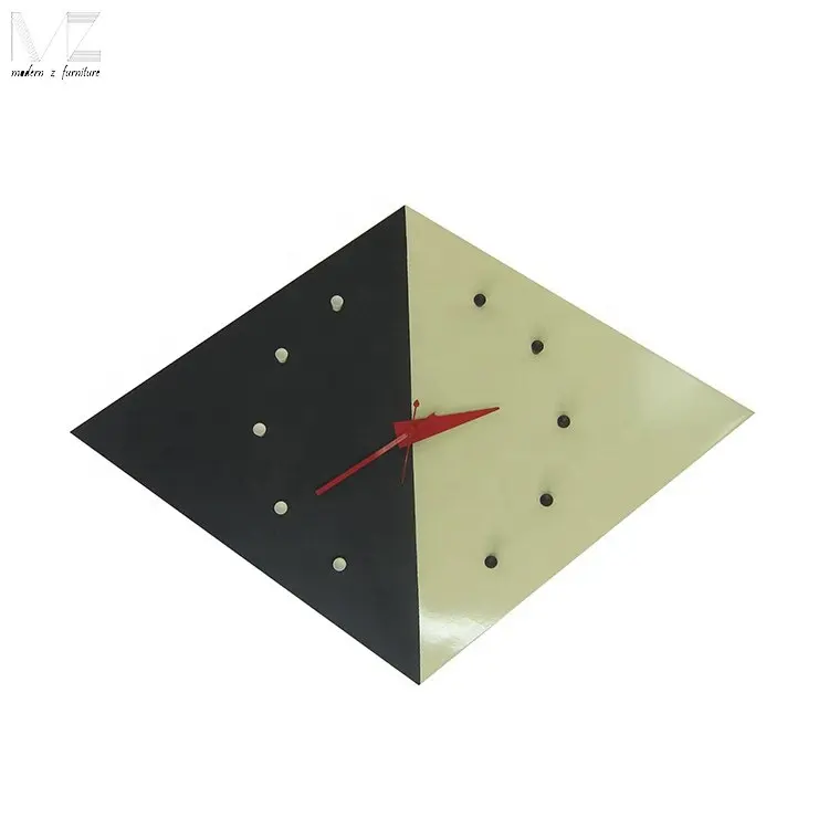 Modern Kite shaped luxury metal steel decorative wall clock