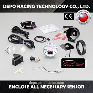 60mm 4 in 1 Boost Turbo Gauge Plus Volt Oil Pressure Oil <strong>Temp</strong> Auto Gauge