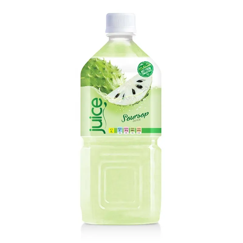 개인 상표 고품질 낮은 MOQ 1000ml 병 Soursop 과일 주스