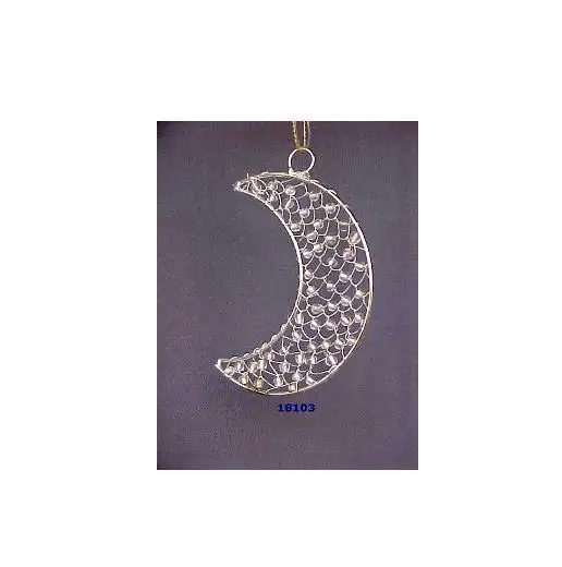 Hot Selling Christmas Home Decoration Christmas Beads Hanging with Moon Shapes