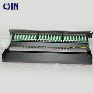 Panel de conexiones de voz Cat3 UTP de 50 puertos con RJ11 keystone jack 110 IDC - Product Image 3