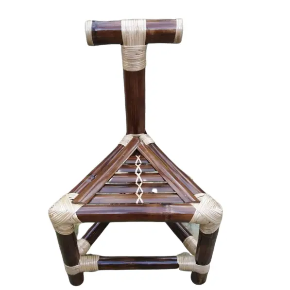 Meubles en bois avec branches en bambou, chaises de salle à manger empilables sans bras, Design Vintage, bon marché, 12 pièces, vente en gros
