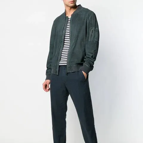 Marlon Brando jaqueta de couro verde moda masculina jaqueta brilhante de vendas quentes jaqueta de couro masculina