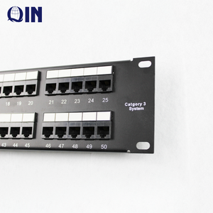 Panel de conexiones de voz Cat3 UTP de 50 puertos con RJ11 keystone jack 110 IDC - Product Image 2