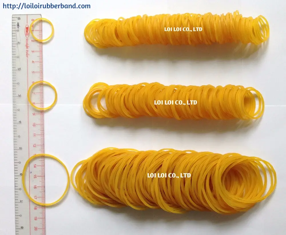 Вьетнамский поставщик, дешевая цена, прочная резиновая лента-цветная мощная резинка, элегантные мягкие популярные желтые прочные резинки