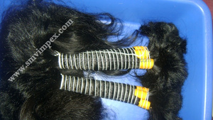 Doğal dalga toplu insan hair.100 100% işlenmemiş doğal hint tapınağı doğal kaliteli toplu hint insan saçı hindistan. - Product Image 3