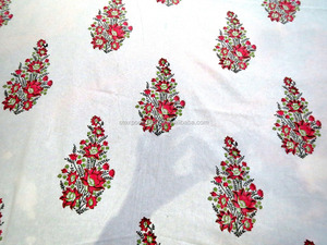 Indian Handmade Cotton Hand Block Printed Bed <strong>Sheet</strong> Cover Spread - Product Image 3