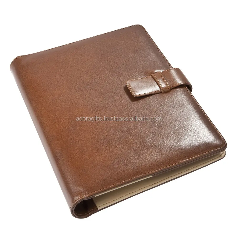 Pretty brown leather book diary cover for quran