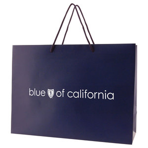Matte Laminated Eurotote Shopping Bag - dimensions are 16&quot; x 6&quot; x 12&quot;, features cardboard bottom and comes with your logo.
