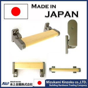 可折叠短扶手日本制造的木栏杆和铸造支架 - Product Image 3
