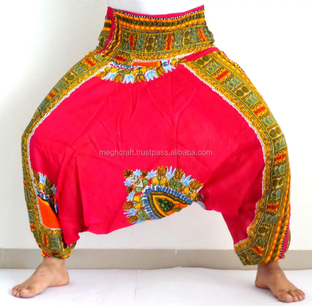 Wholesale African Print harem pants,Peacock style Harem Trouser Baggy Genie Alibaba Aladdin Pants Trouser,Pluderhose Sarouels