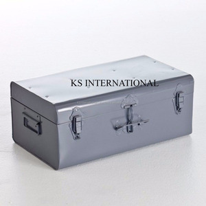 Gri toz kaplamalı Metal depolama kutusu gövde - Product Image 1