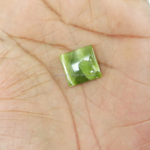 天然カナダの翡翠3.27 Gms 16mm正方形カボション宝石製造用ルースジェムストーン - Product Image 2