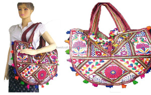 Satın geleneksel Kutch el nakışı Banjara çanta büyük boy kach nakış banjara çantası - Product Image 3