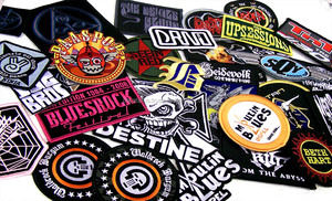 OEM custom made <strong>embroidery</strong> or woven badges with customize sizing - Product Image 4