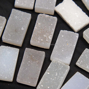 超高品質の形状長方形校正天然糖瑪瑙Druzy - Product Image 3