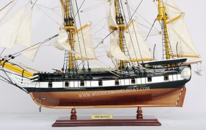 Sơn gỗ HMS Beagle mô hình phong cách hải lý tàu cao với chi tiết tuyệt vời Mô hình tàu thủ công - Product Image 3