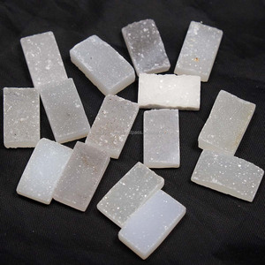 超高品質の形状長方形校正天然糖瑪瑙Druzy - Product Image 2