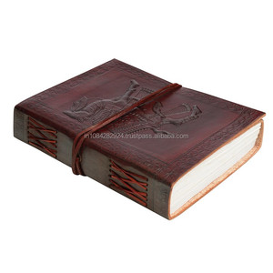 <strong>NEW</strong> LEATHER CAMEL EMBOSSED JOURNAL, CAMEL EMBOSSED, VINTAGE DIARY <strong>WRITING</strong> NOTEBOOKS - Product Image 1
