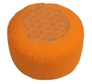High Quality Top Sale Indian Manufacture Meditation Cushion <strong>Zafu</strong> Top Amazing logo Embroidery - Product Image 1