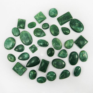 34 Pcs Natural Verdite Gemstone Freeform <strong>Mix</strong> <strong>Cabochon</strong> 100 Gms Loose Gemstone IG3769 - Product Image 1