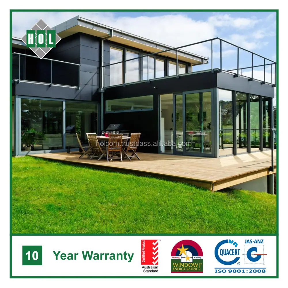 Aluminum Sliding door for private house, clear glass