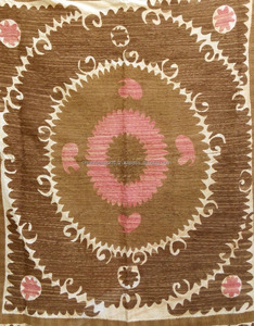 美しいマルチカラー手刺Embroidered本物のウズベキスタンスザニベッドカバースザニスローシルク刺Embroideredスザニ壁掛け - Product Image 2