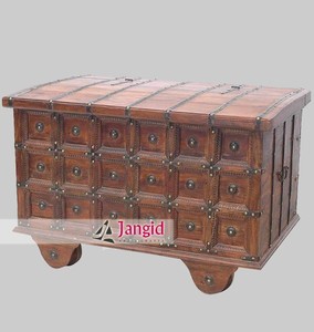 Hint katı ahşap depolama gövde göğüs - Product Image 1