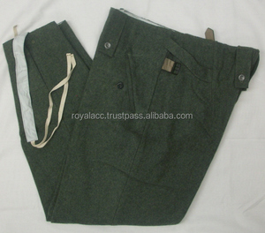 เครื่องแบบเยอรมัน unisex สนาม Grey ใส่ได้ทั้งชายและหญิงผ้าขนสัตว์สีเขียวเสื้อคลุมและกางเกงสไตล์ทางการพร้อมให้บริการ OEM เครื่องแบบยุทธวิธี - Product Image 2