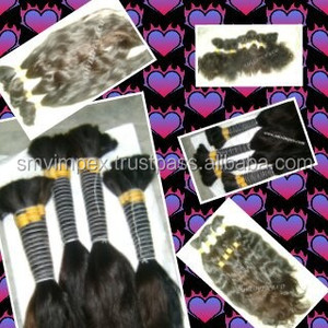 生の髪レミー未処理の人間の髪のバルク/天然バージンインドのレミーヘア/髪のバルクレミーバージンヘア卸売価格。