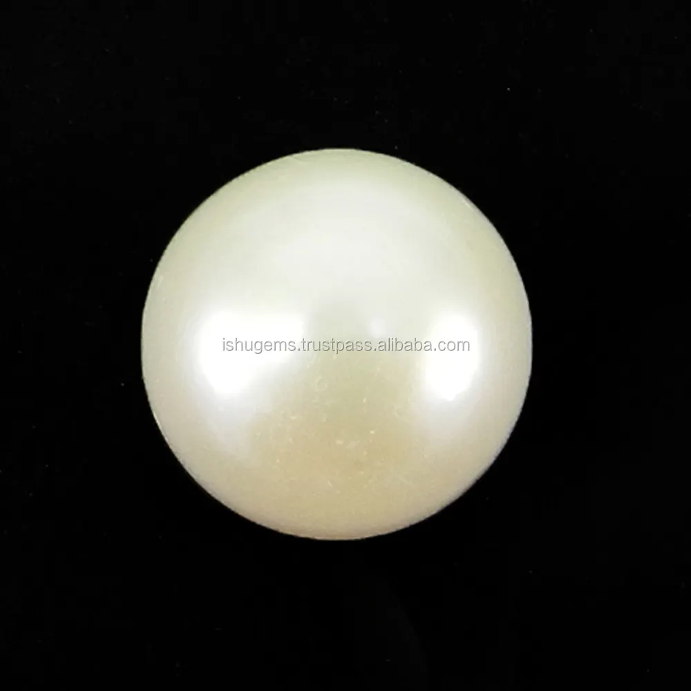 Pedra preciosa cabochão redonda branco natural 13mm, pedra preciosa solta para pingente