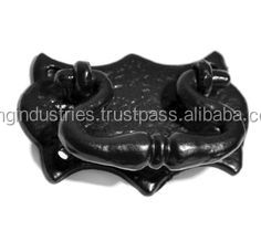 Omg Industriesヘビーデューティブラックアイアンプルハンドルビンテージキャストハンドゴードノブモダンキッチンキャビネット用ワードローブ引き出し - Product Image 5