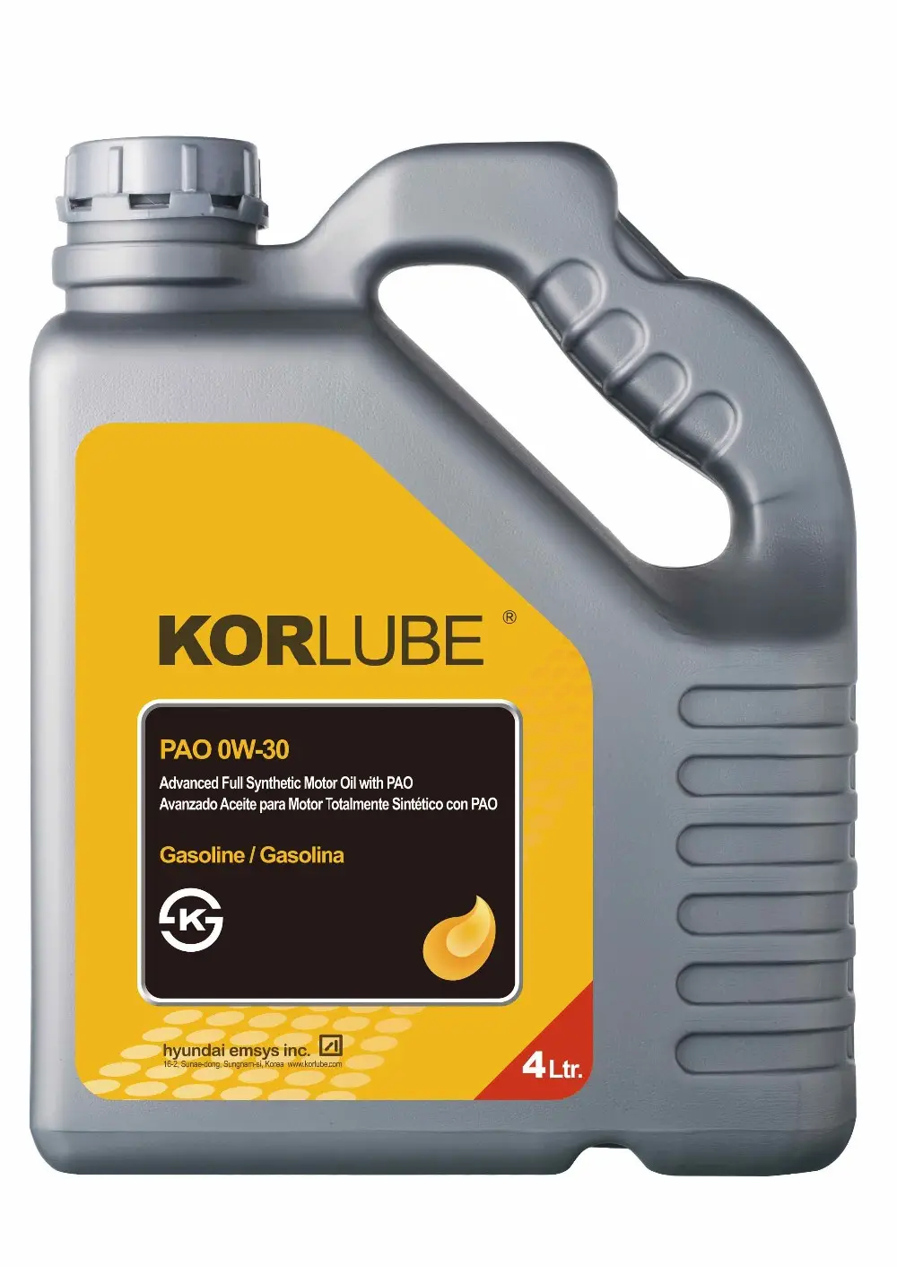 Корейское смазочное масло: KORLUBE PAO