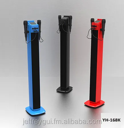 Karaoke tower speaker, vertical sound bar with bouetooth,karaoke speaker