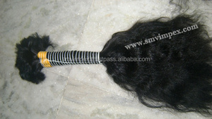 วัดจำนวนมาก Hair.100 % ที่ยังไม่ได้เวอร์จินอินเดียธรรมชาติผม Remy มนุษย์ที่มีคุณภาพที่ดีที่สุดผม Remy มนุษย์จากอินเดีย