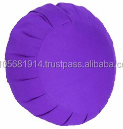 เบาะรองนั่งสมาธิ Zafu สีล้วน,เบาะโยคะอินเดีย - Product Image 4