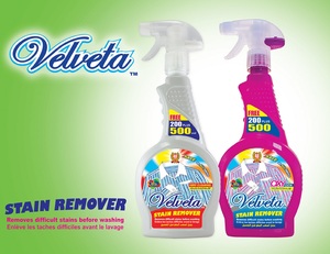 Velveta 700 mlトリガースプレープレウォッシュステインリムーバー酸素パワー付き