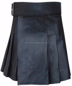 男性用の調節可能な黒の牛革レザーキルト - Product Image 2