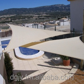 100% Polyester Waterproof Sun Shade Sails <strong>Nets</strong> for Car Park Courtyards Private Garden