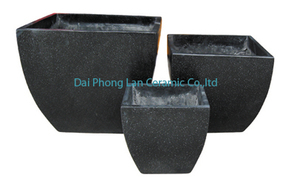 <strong>White</strong> Terrazzo <strong>Stone</strong> Light Cement Concrete <strong>Pot</strong> Set of 3, Light Cement Terrazzo Planter Flower <strong>Pot</strong> - Product Image 2